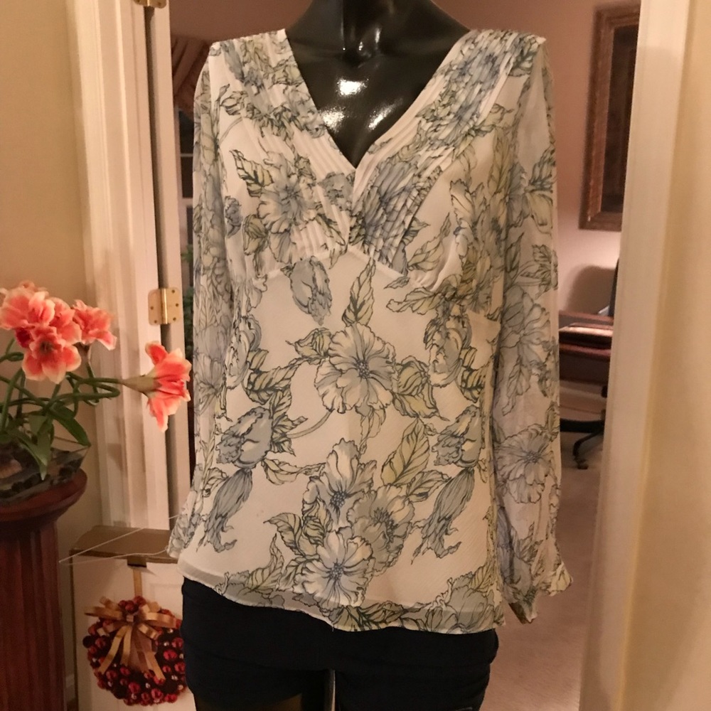 Ann Taylor- Lovely 100% Silk blouse.